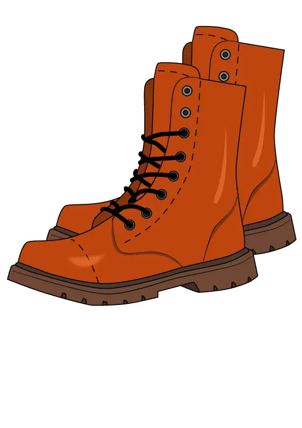 How to Draw Boots Step by Step Printable