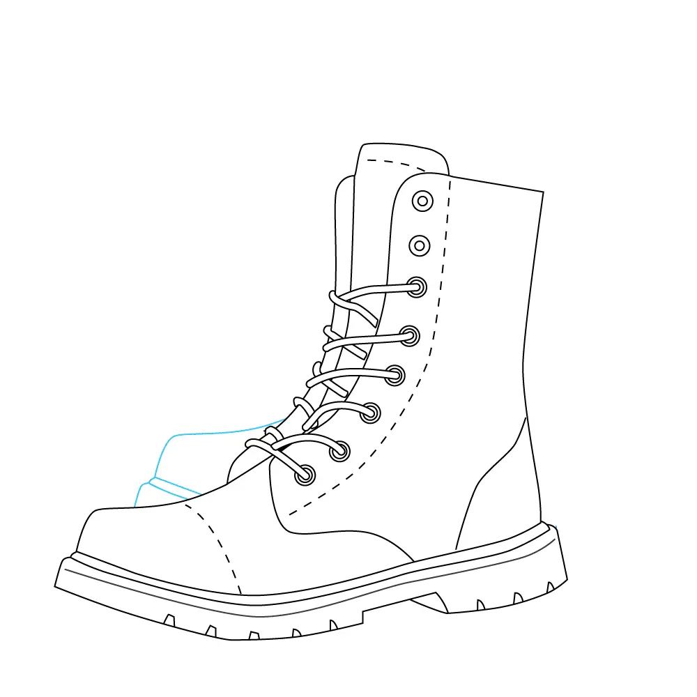 How to Draw Boots Step by Step Step  8