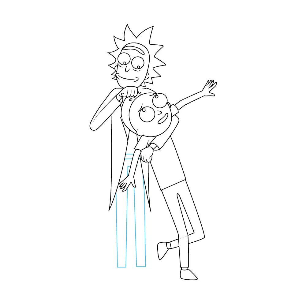 How to Draw Rick And Morty Step by Step Step  11