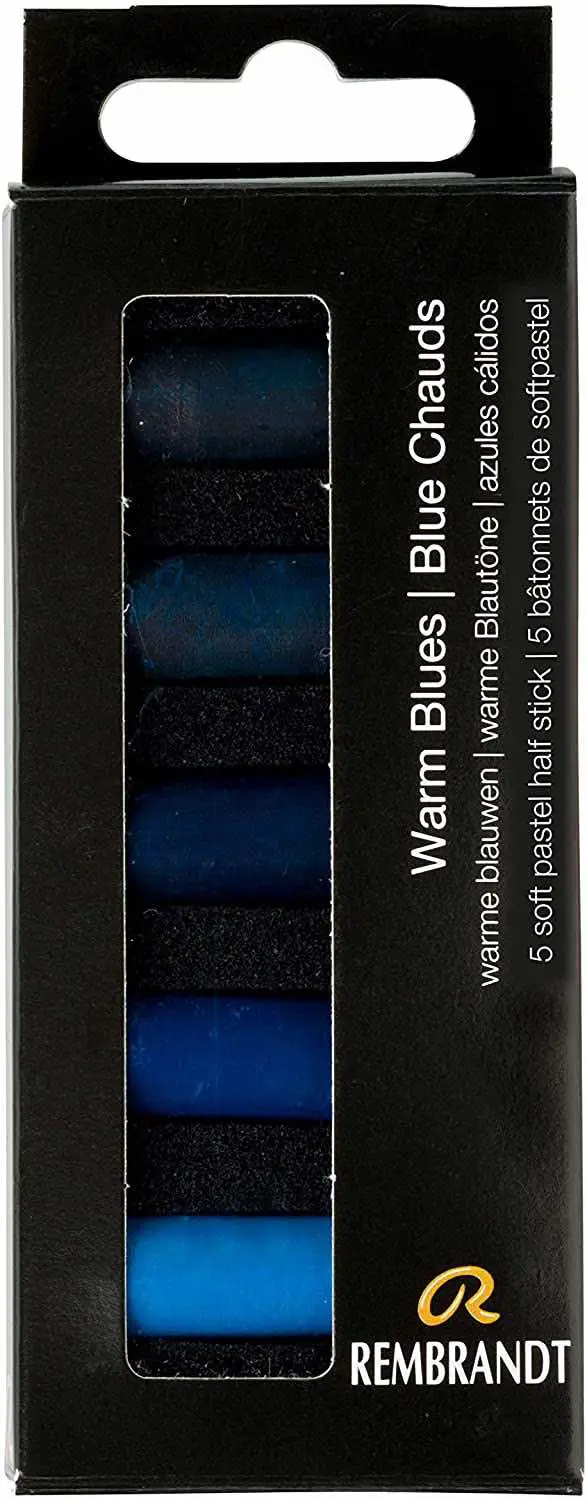 Rembrandt Set of 5 Half-Stick Pastels (Warm Blue)