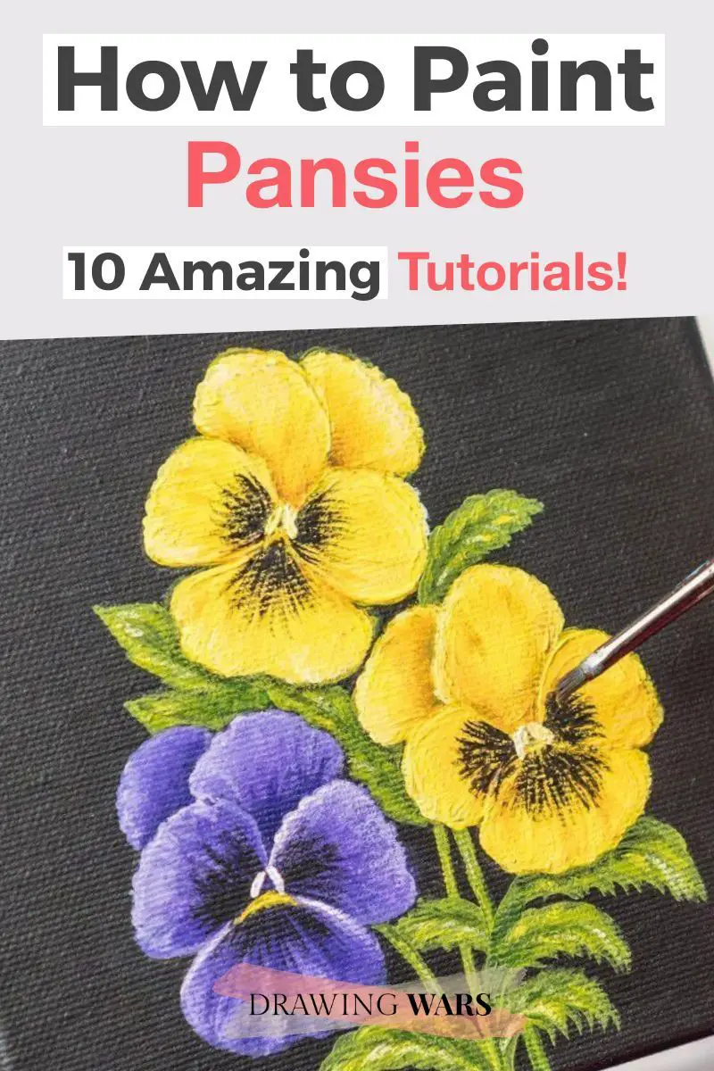 How To Paint Pansies: 10 Amazing and Easy Tutorials! Thumbnail