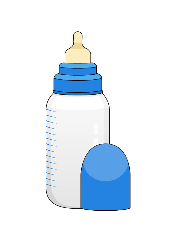 How to Draw A Baby Bottle Step by Step Printable