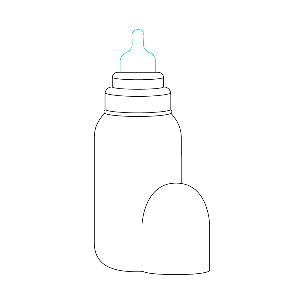 How to Draw A Baby Bottle Step by Step Step  8