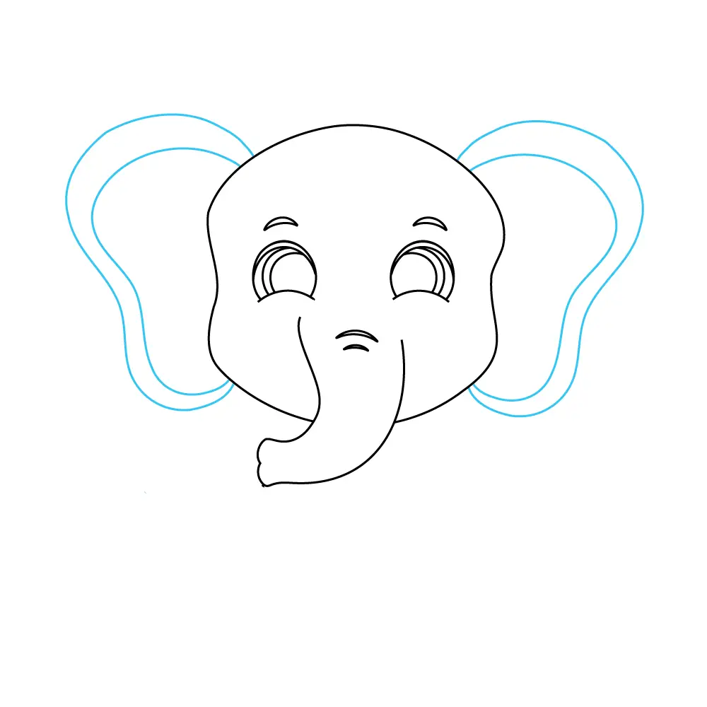 How to Draw A Baby Elephant Step by Step Step  5