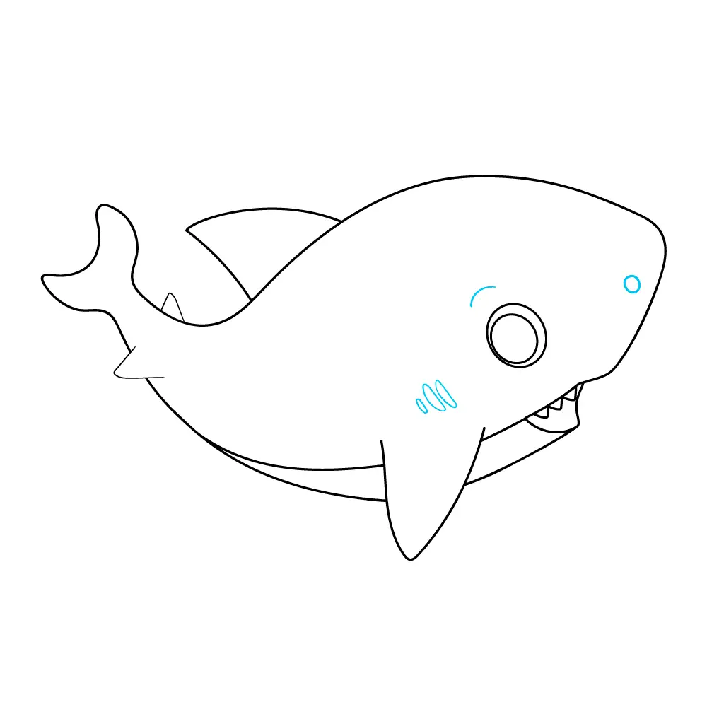 How to Draw A Baby Shark Step by Step Step  10