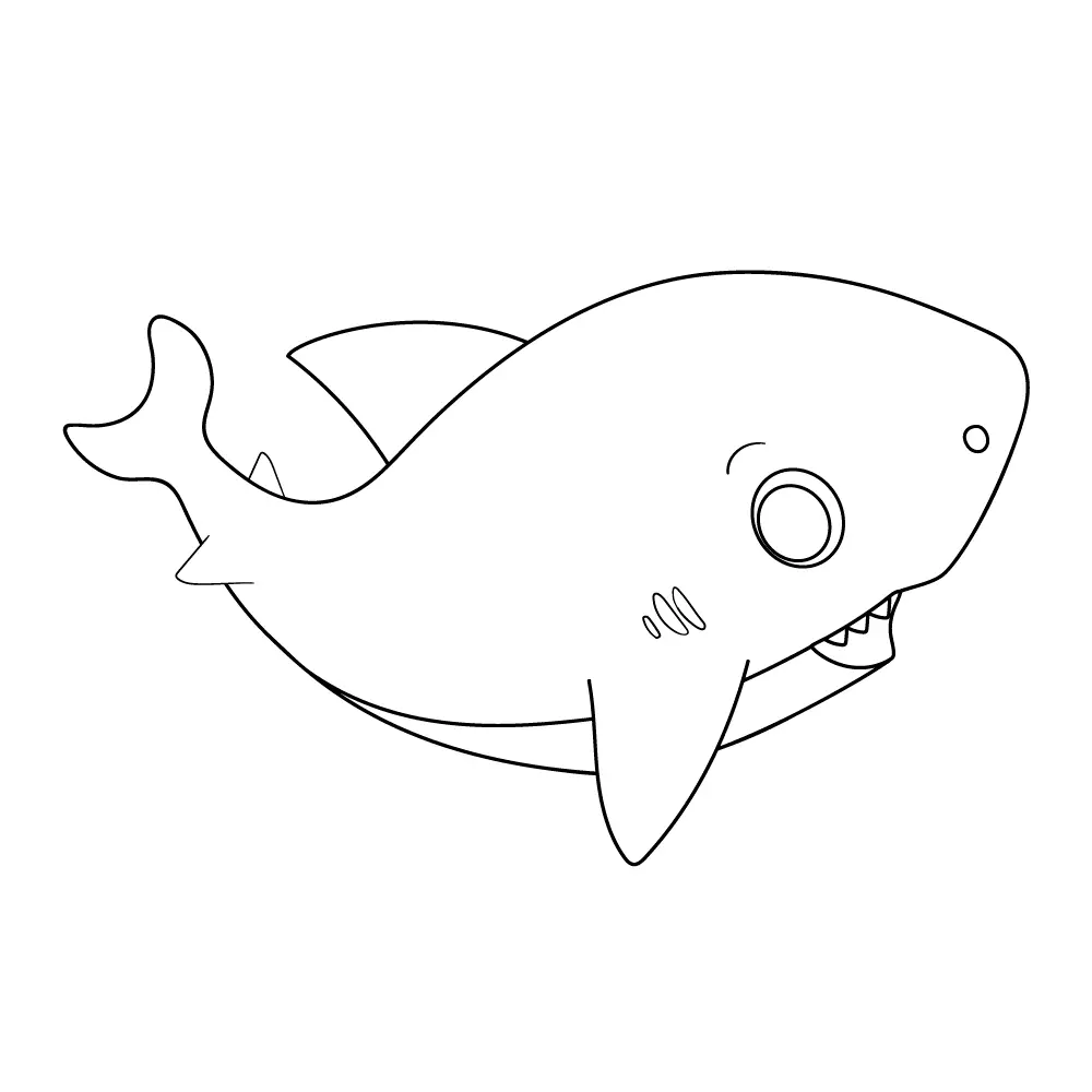 How to Draw A Baby Shark Step by Step Step  11