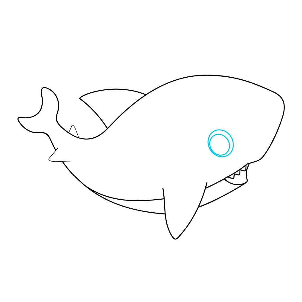 How to Draw A Baby Shark Step by Step Step  9