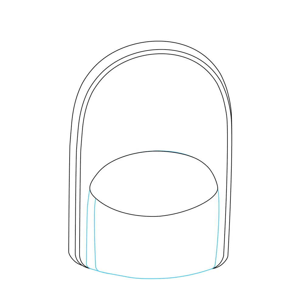 How to Draw A Backpack Step by Step Step  3