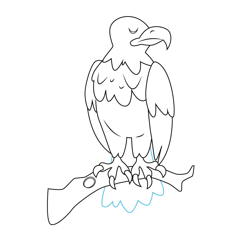 How to Draw A Bald Eagle Step by Step Step  10