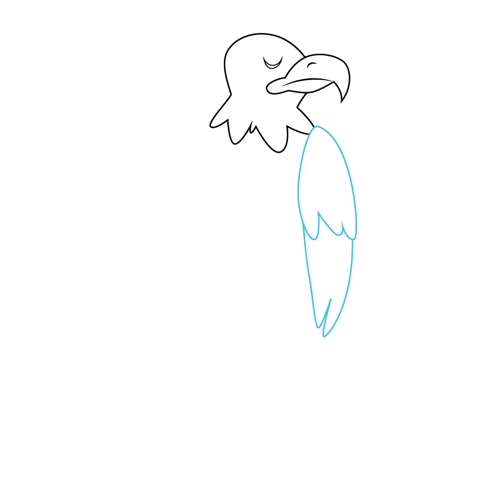 How to Draw A Bald Eagle Step by Step Step  4