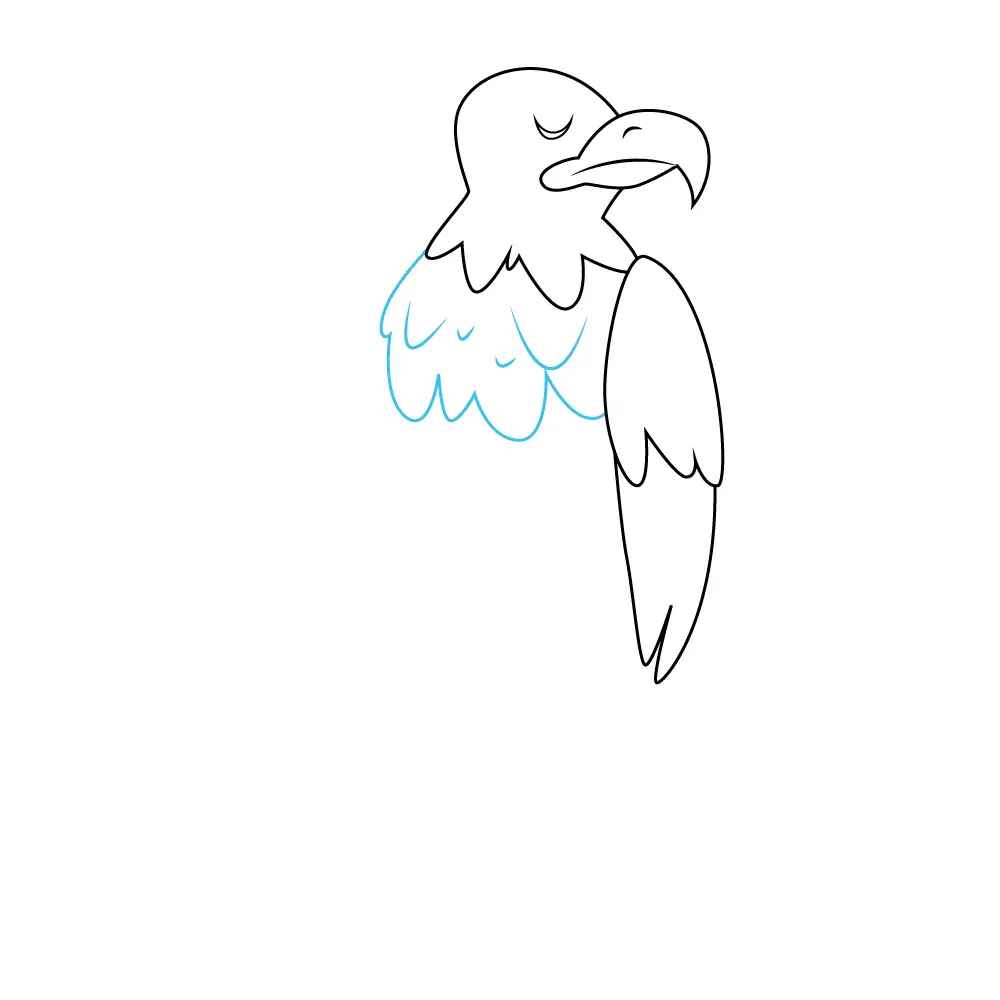 How to Draw A Bald Eagle Step by Step Step  5