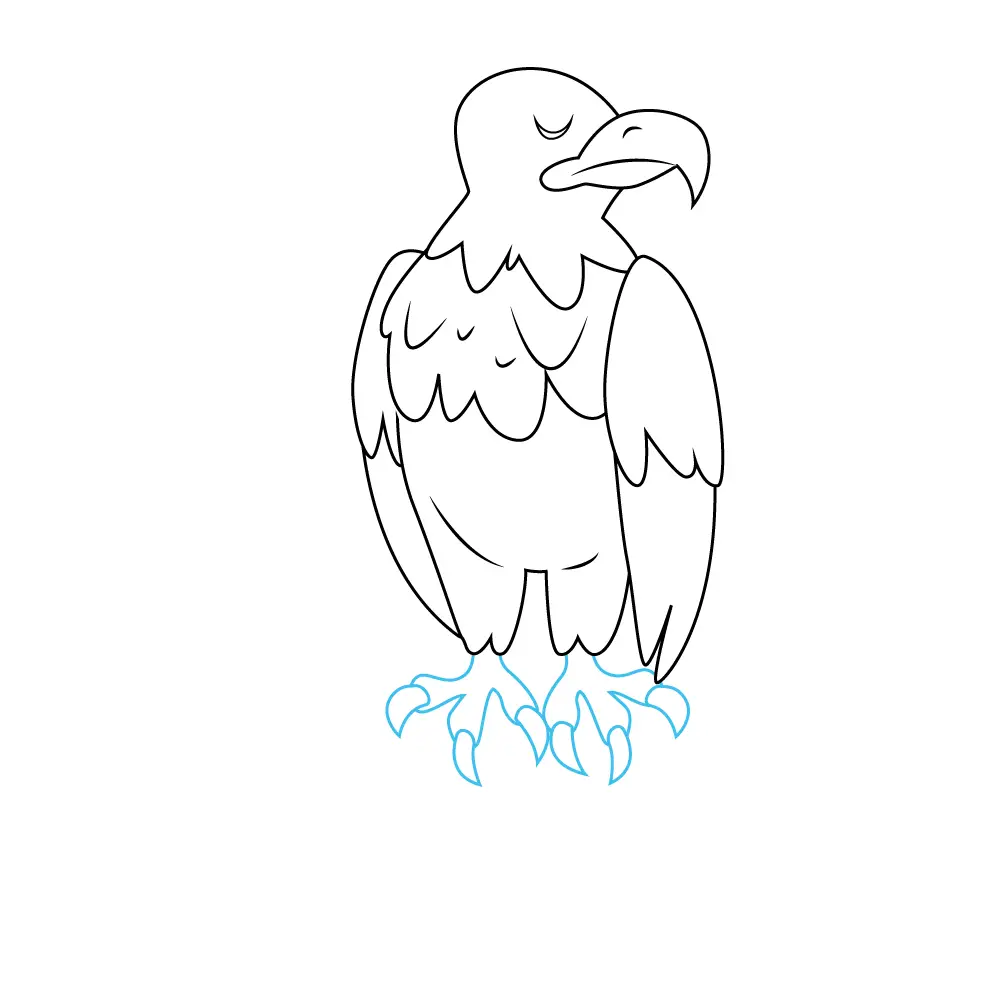 How to Draw A Bald Eagle Step by Step Step  8