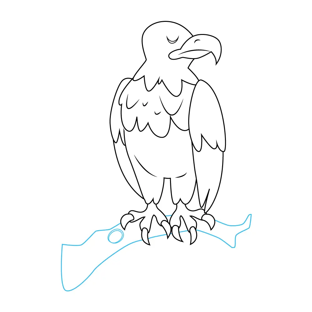 How to Draw A Bald Eagle Step by Step Step  9