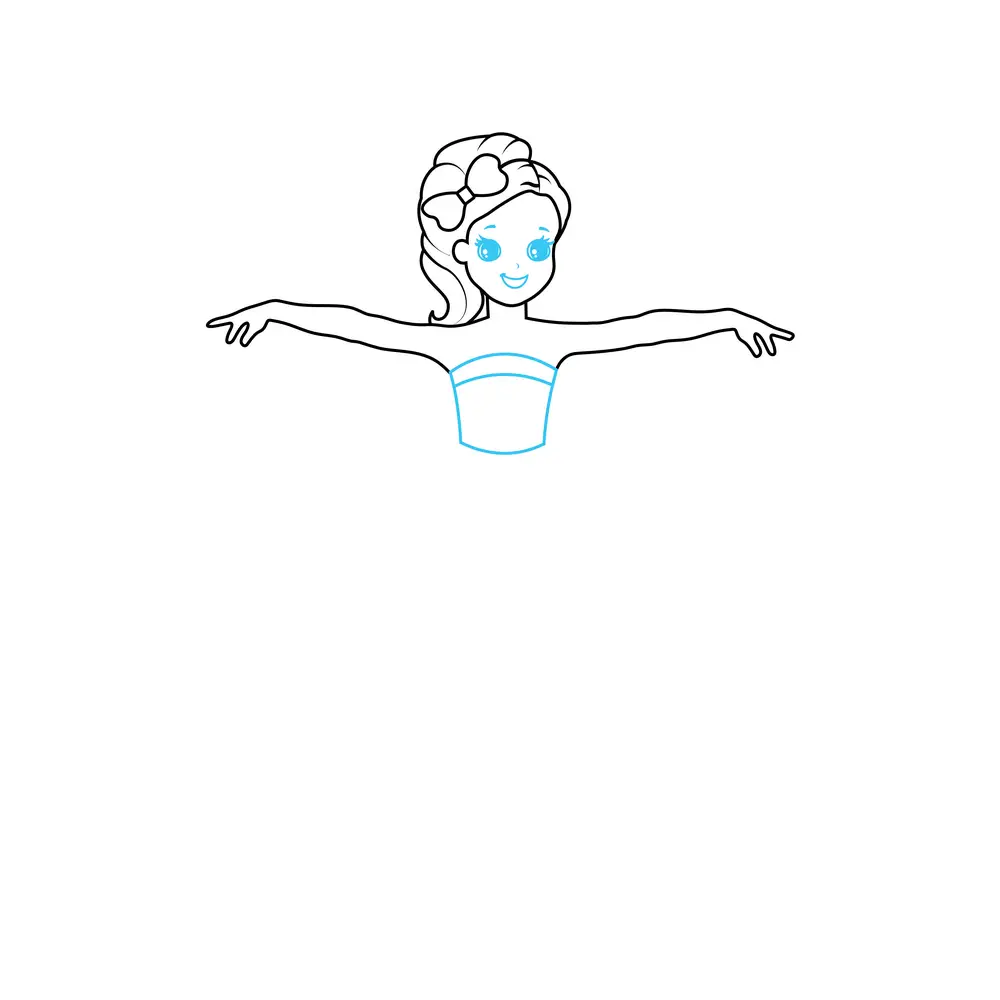 How To Draw A Ballerina Step By Step Step  4