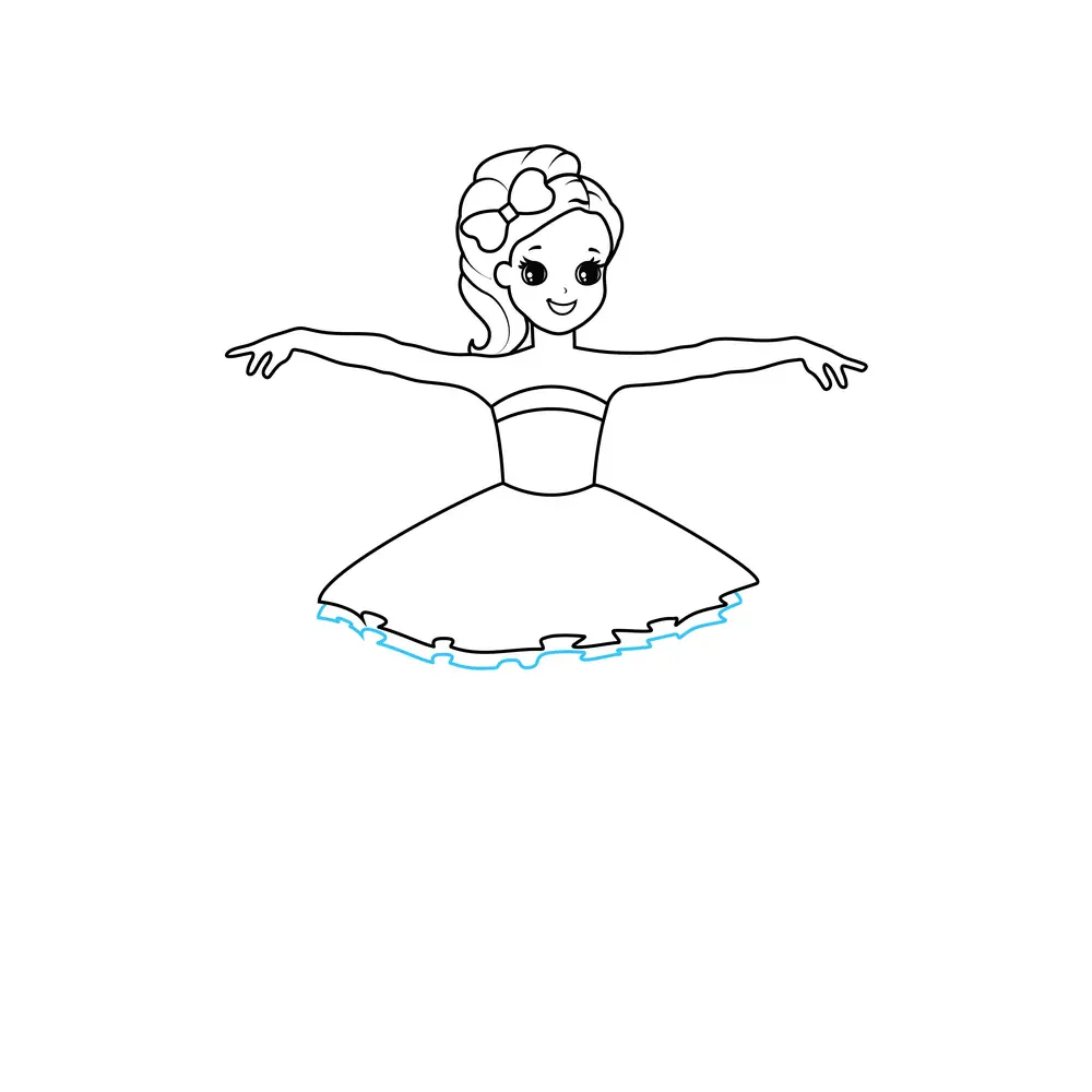How To Draw A Ballerina Step By Step Step  6