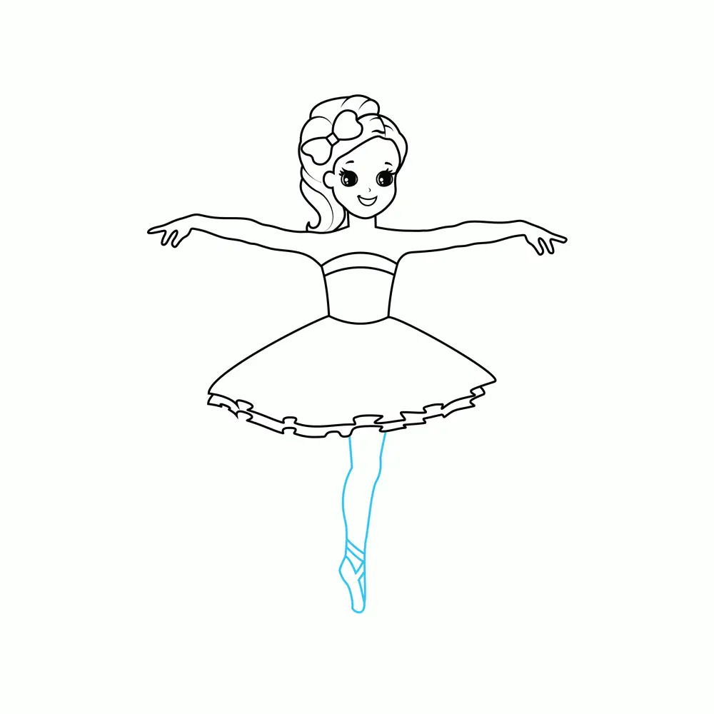 How To Draw A Ballerina Step By Step Step  7