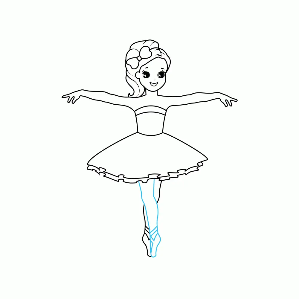 How To Draw A Ballerina Step By Step Step  8