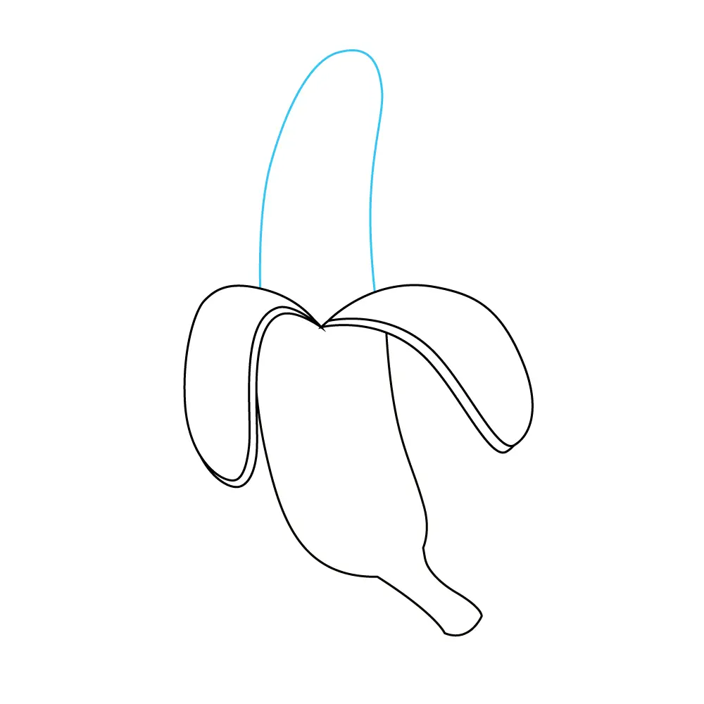 How to Draw A Banana Step by Step Step  6