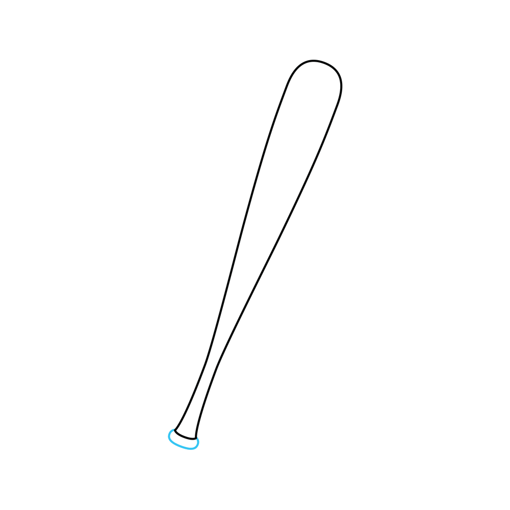 How to Draw A Baseball Bat Step by Step Step  3