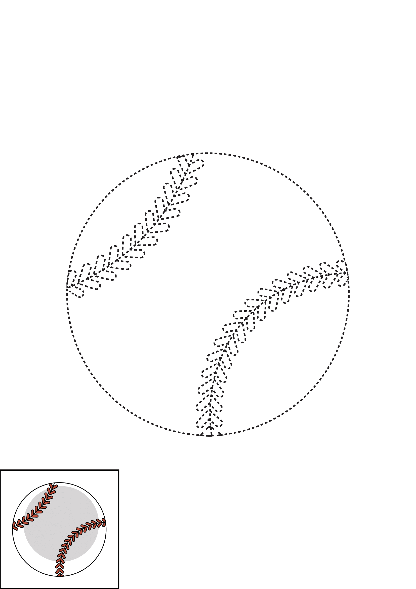 How to Draw A Baseball Step by Step Printable Dotted