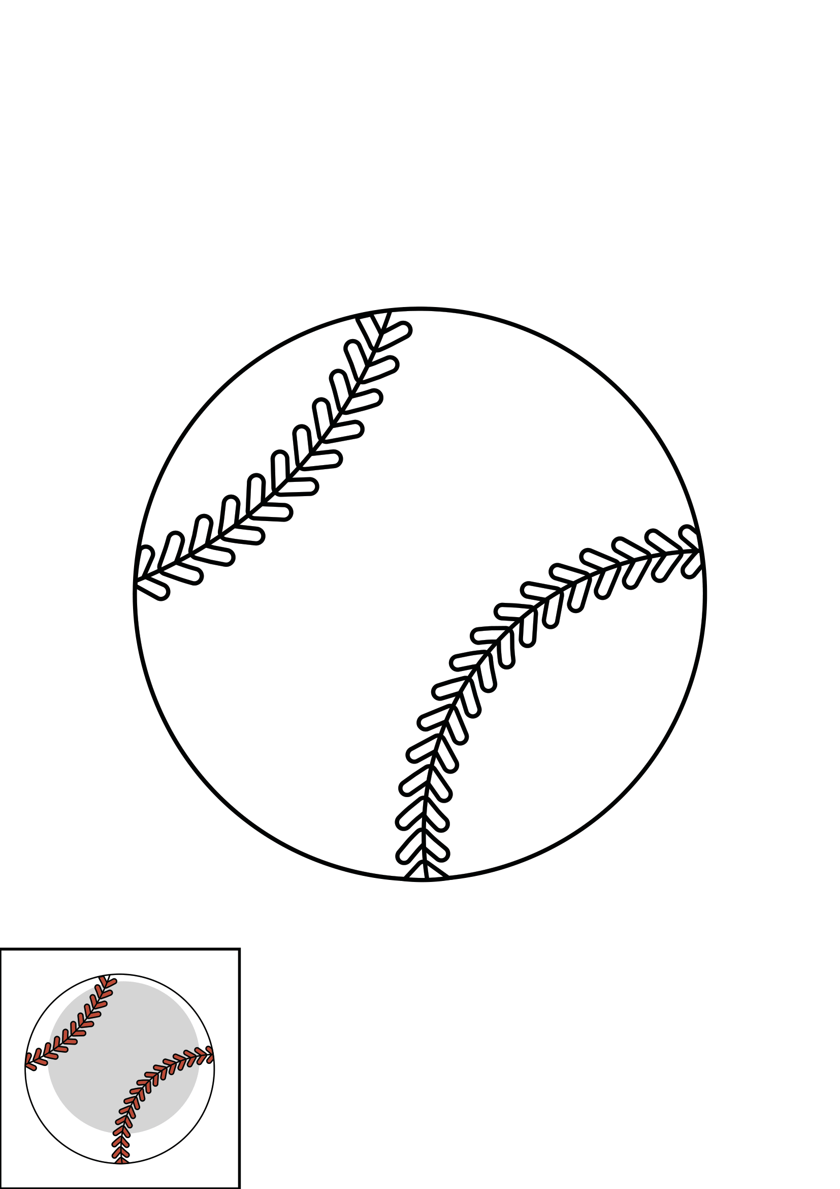 How to Draw A Baseball Step by Step Printable Color