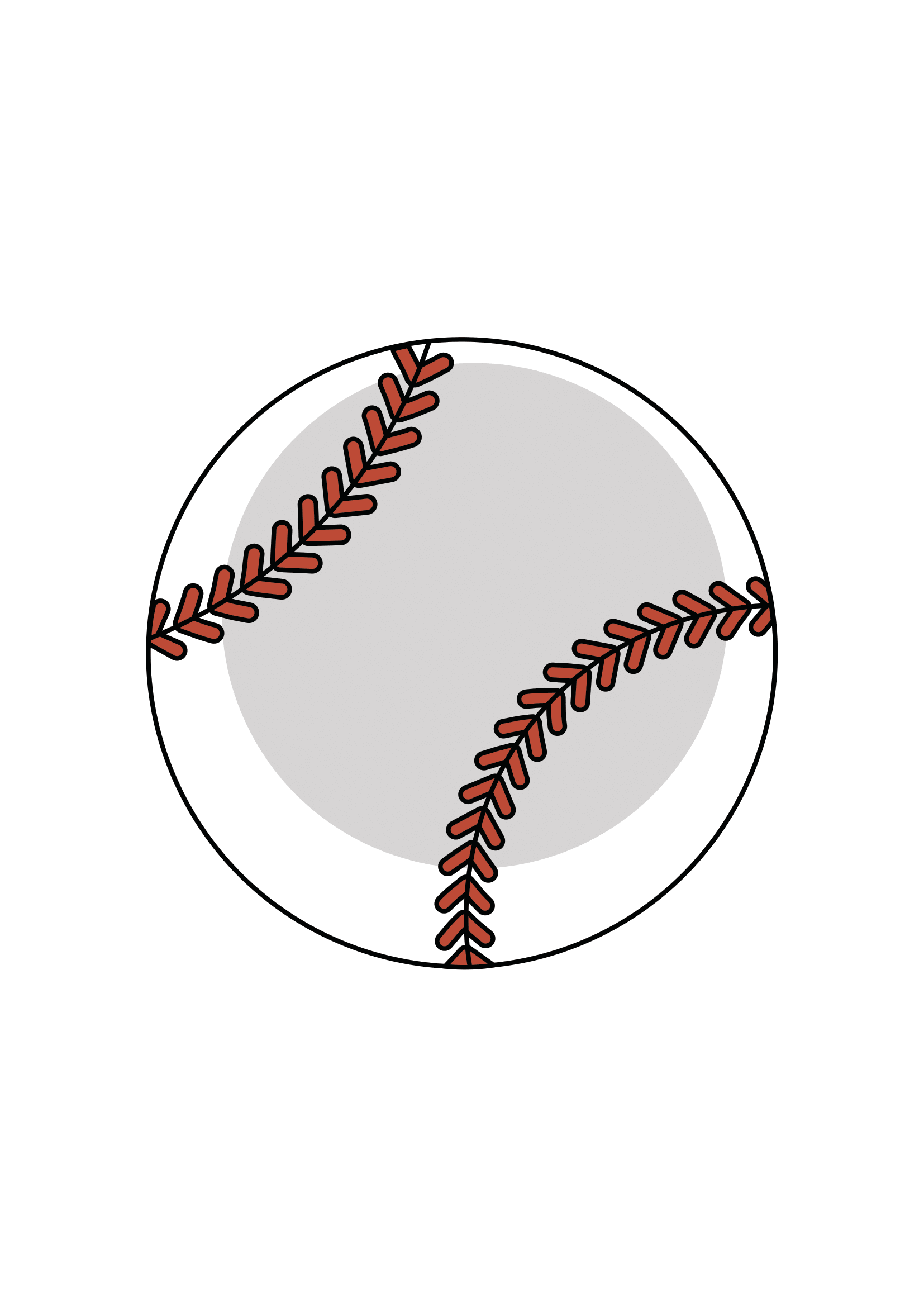 How to Draw A Baseball Step by Step Printable