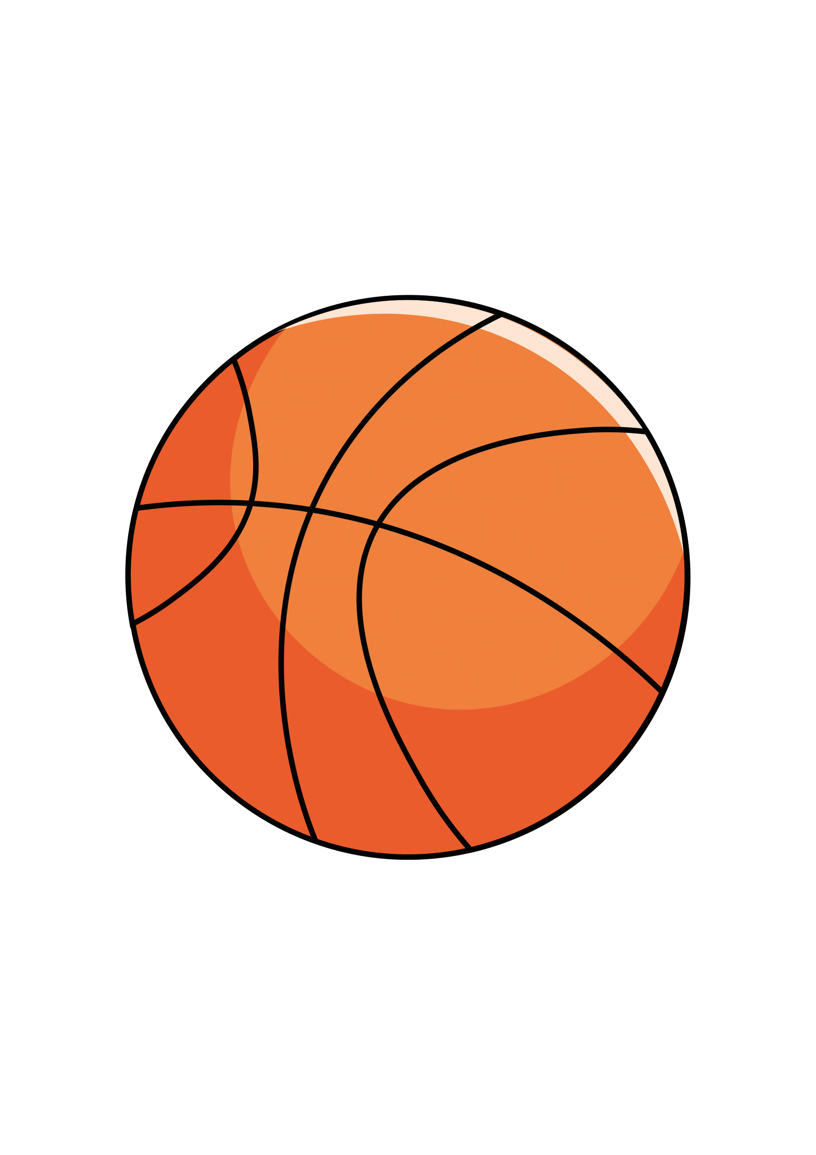 How to Draw A Basketball Step by Step Printable