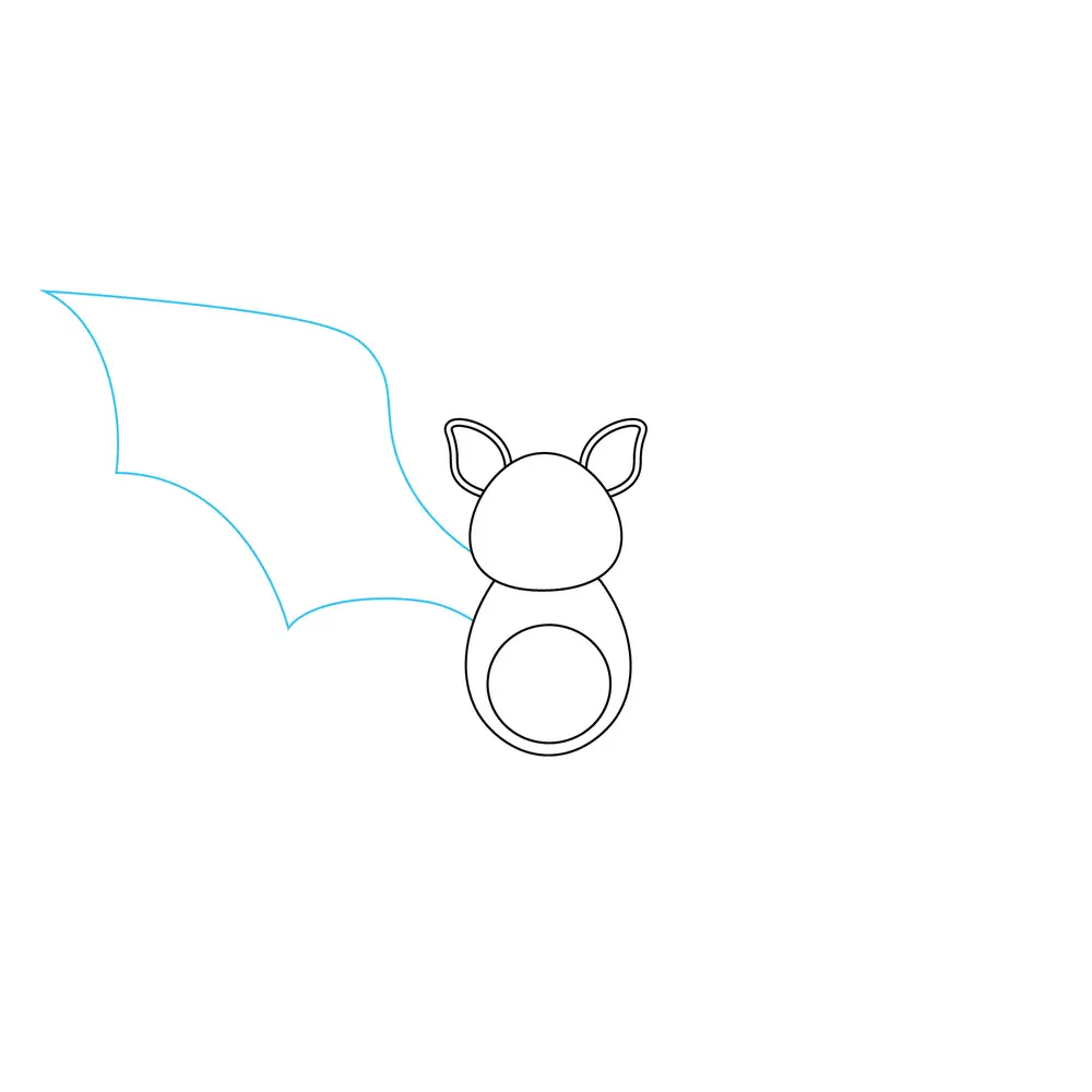 How to Draw A Bat Step by Step Step  5