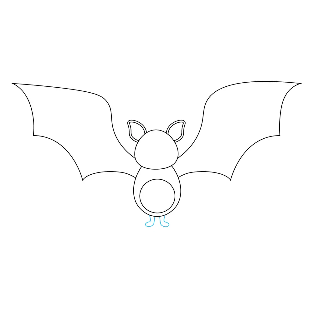 How to Draw A Bat Step by Step Step  7