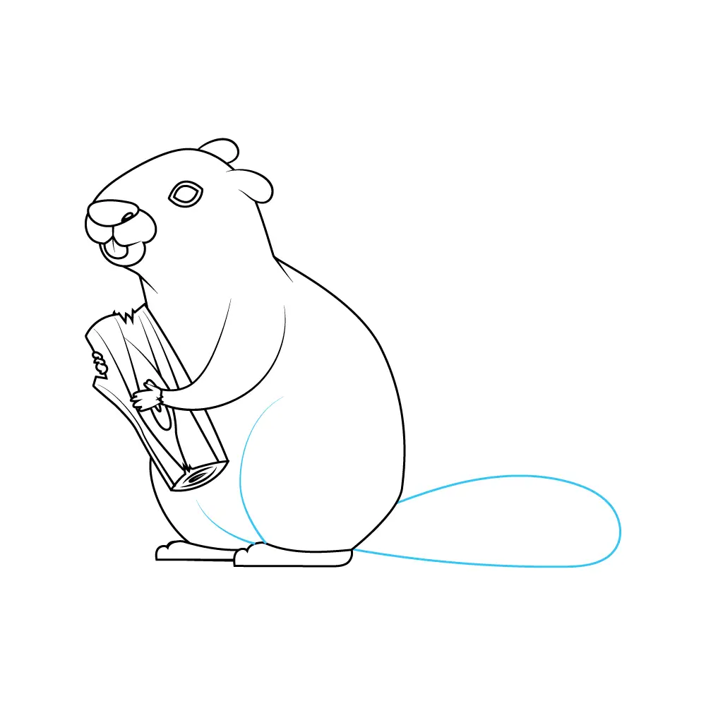 How to Draw A Beaver Step by Step Step  8