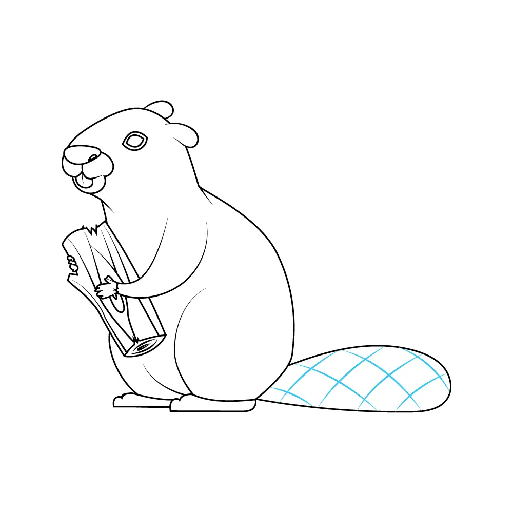 How to Draw A Beaver Step by Step Step  9