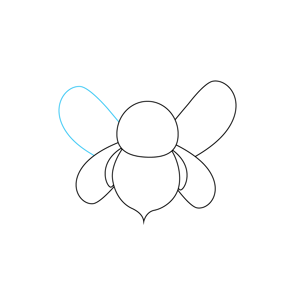 How to Draw A Bee Step by Step Step  6