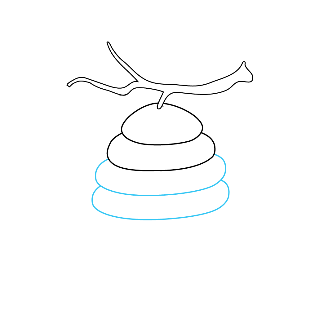 How to Draw A Beehive Step by Step Step  4