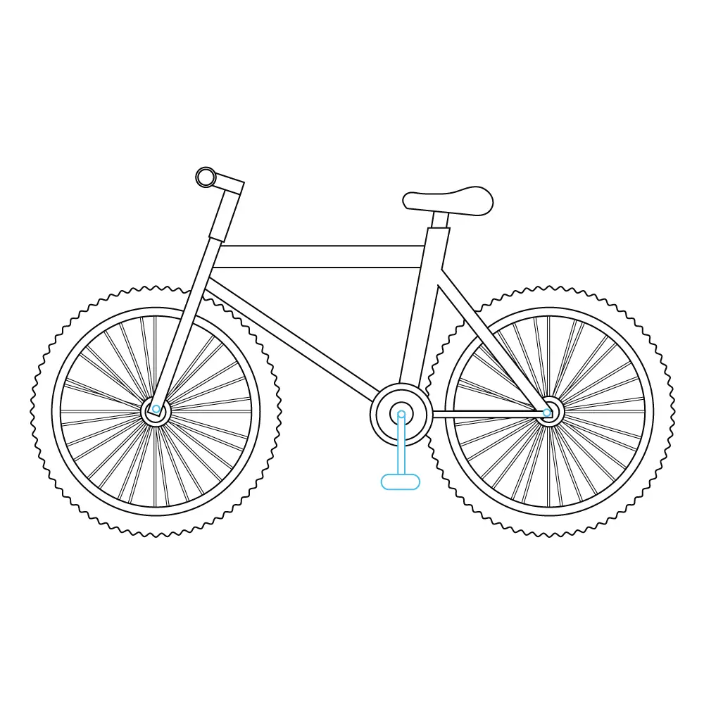 How to Draw A Bike Step by Step Step  10