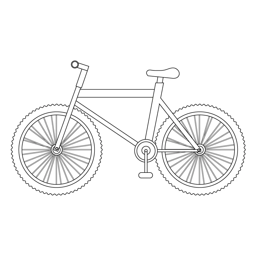 How To Draw A Bike Step By Step