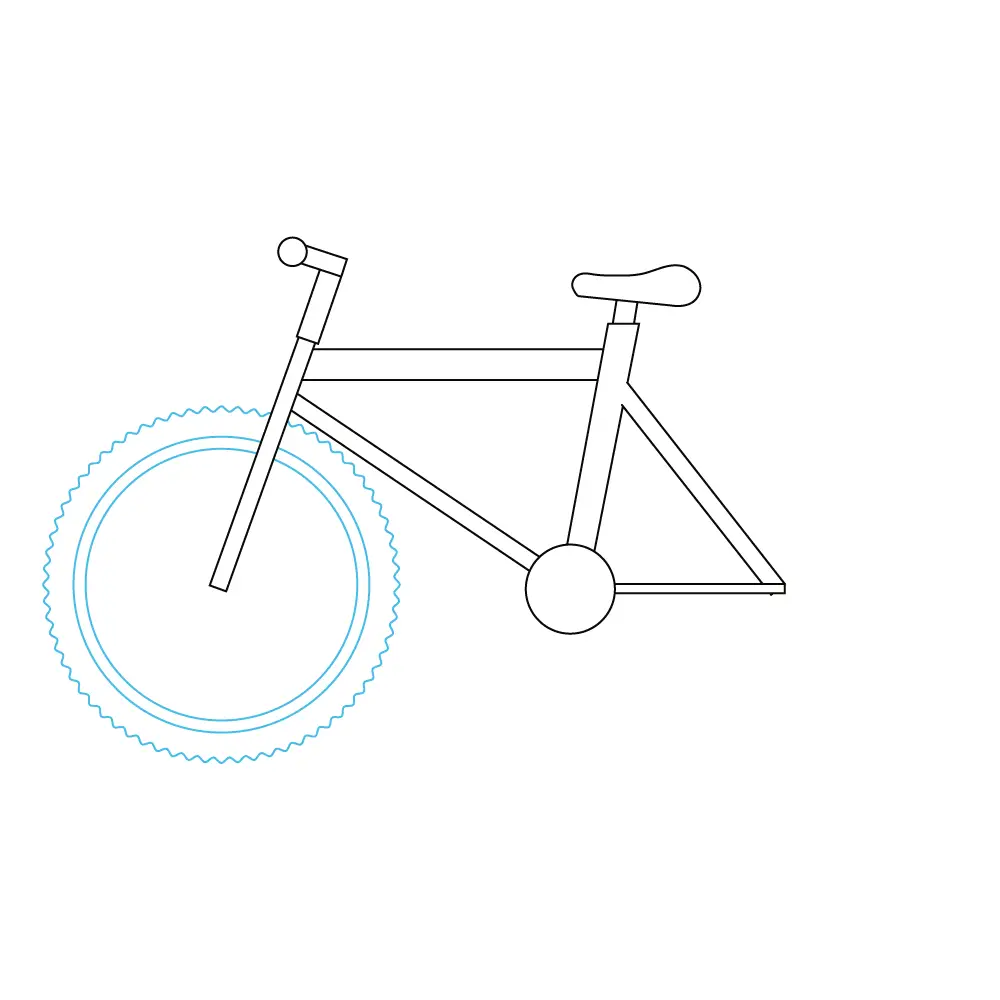 How to Draw A Bike Step by Step Step  5