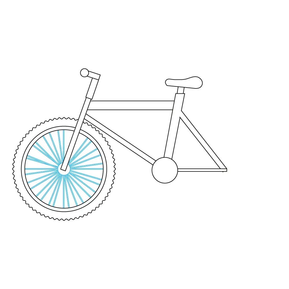 How to Draw A Bike Step by Step Step  6