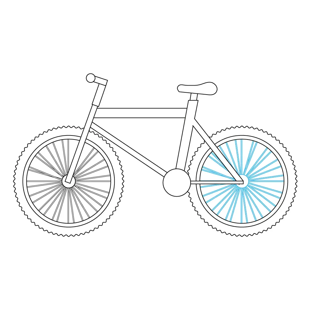 How to Draw A Bike Step by Step Step  8