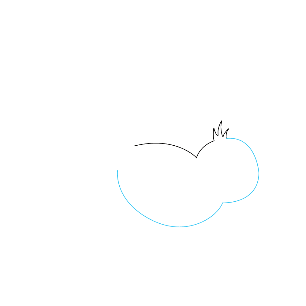 How to Draw A Bird Flying Step by Step Step  3