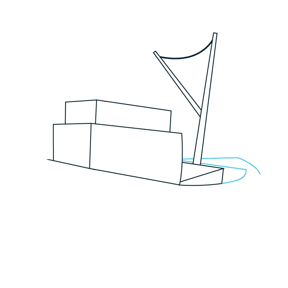 How to Draw A Boat Step by Step Step  4