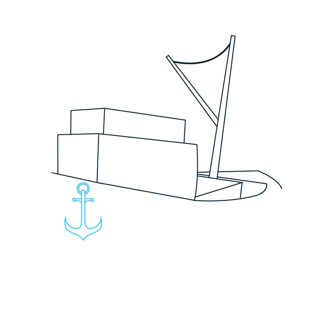 How to Draw A Boat Step by Step Step  5
