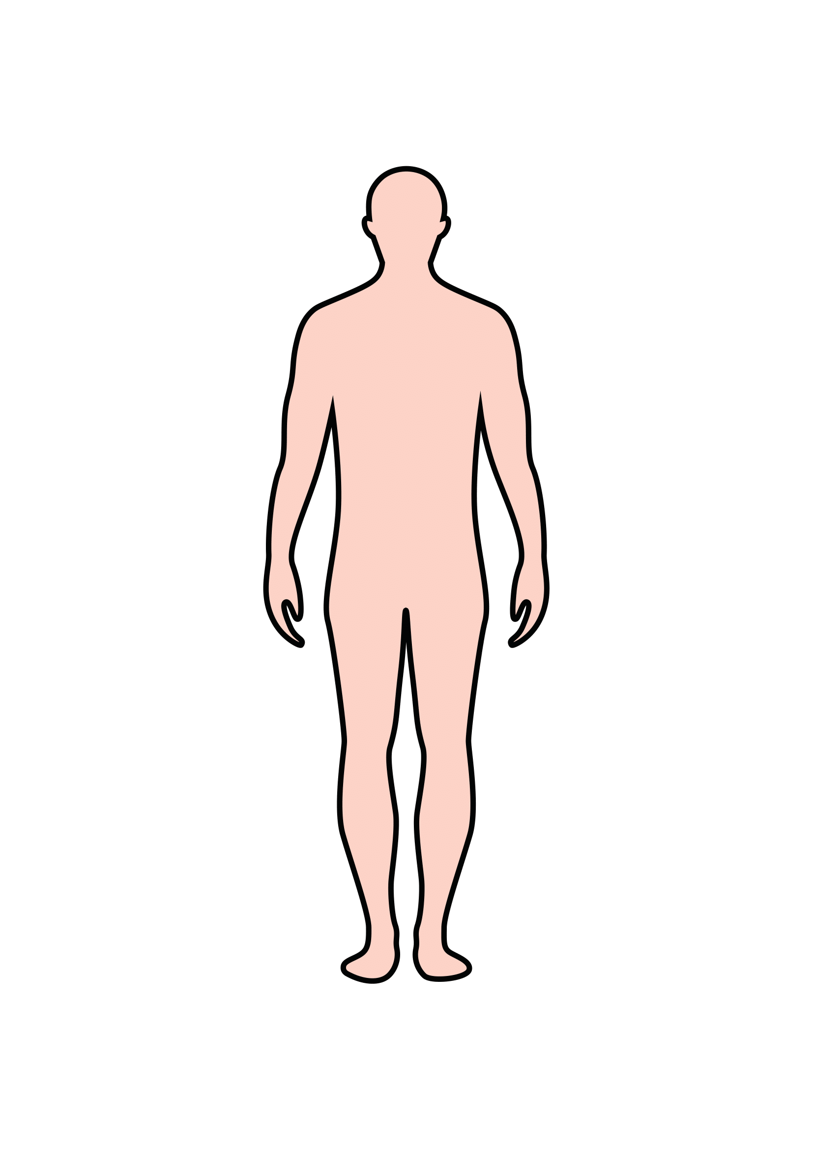 How to Draw A Body Outline Step by Step Printable