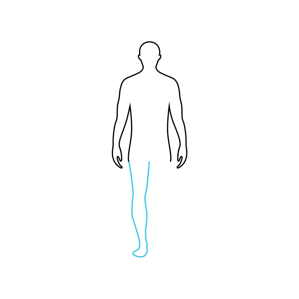 How to Draw A Body Outline Step by Step Step  5