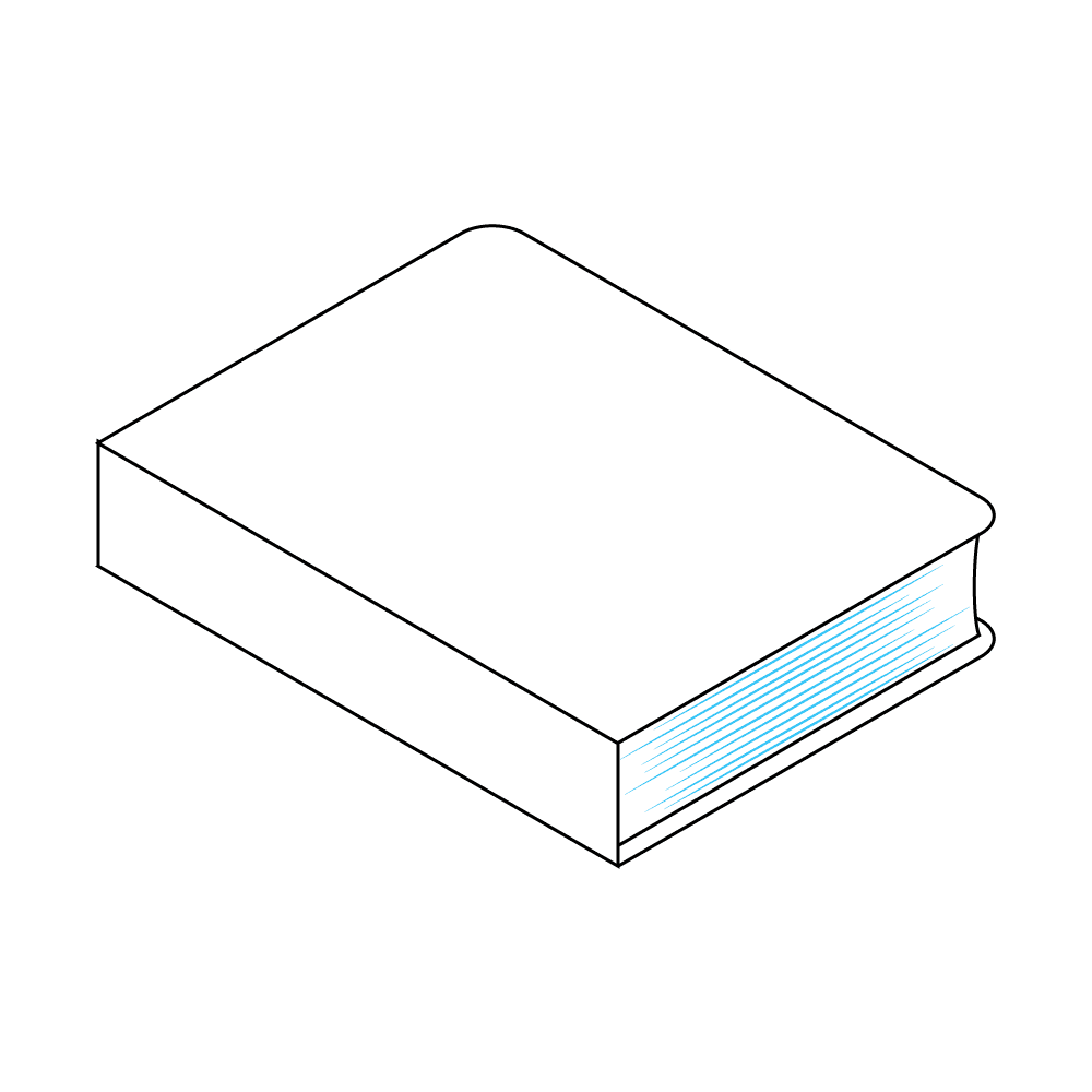 How to Draw A Book Step by Step Step  5