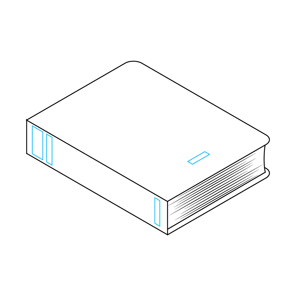 How to Draw A Book Step by Step Step  6