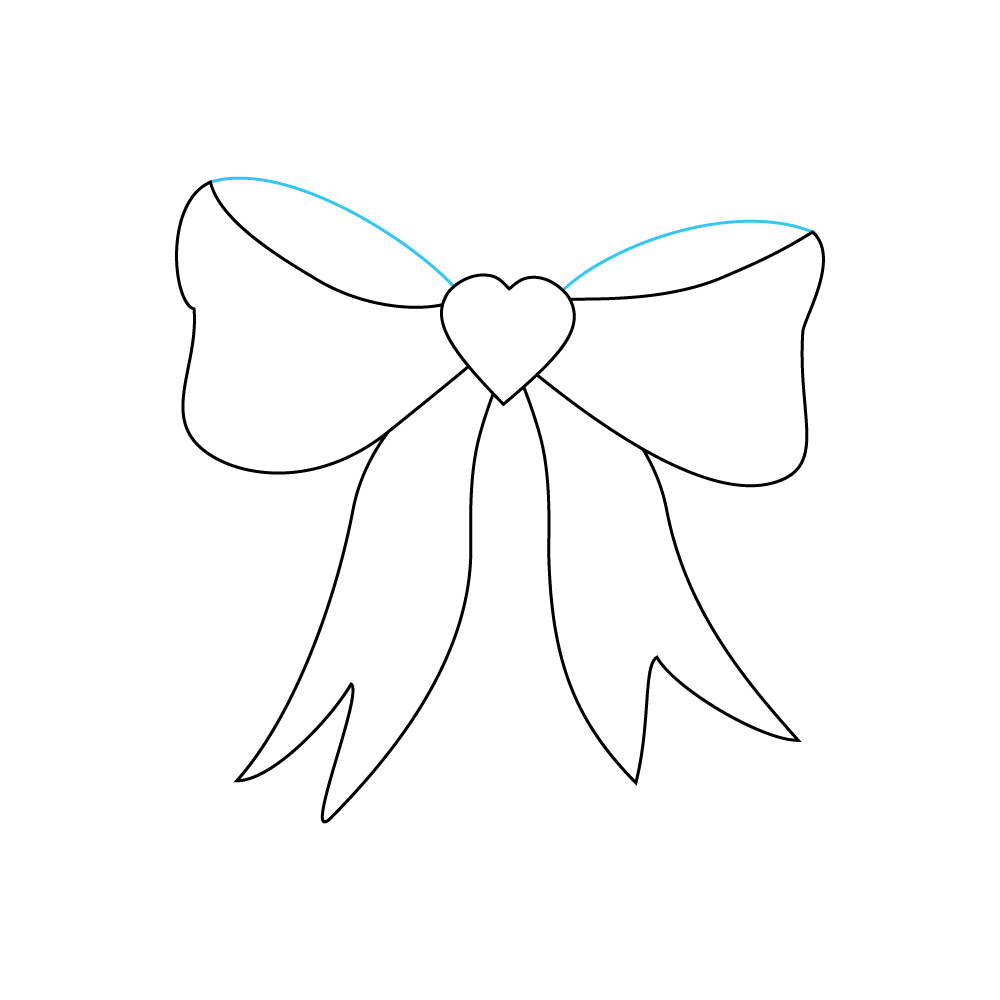 How to Draw A Bow Step by Step Step  6