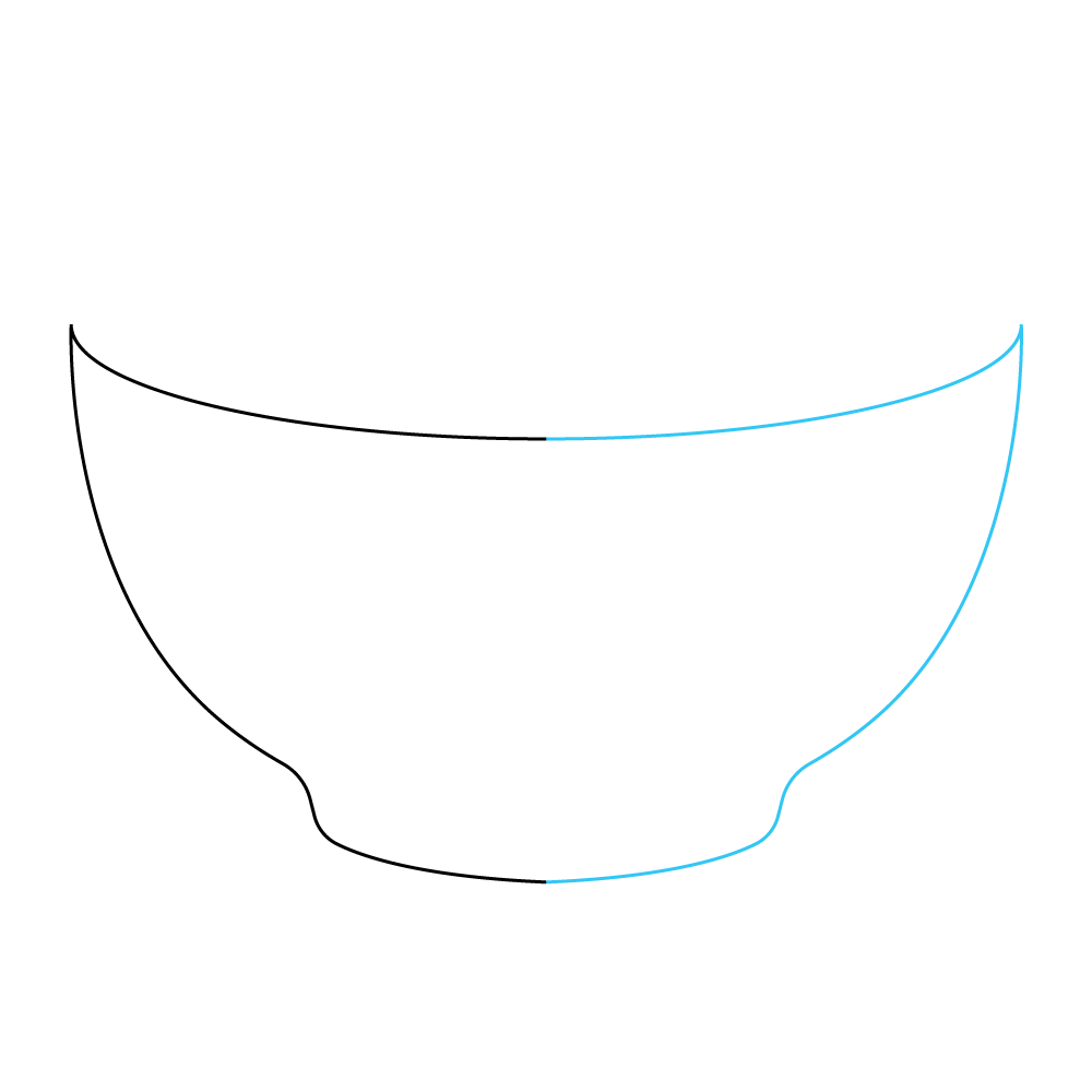 How to Draw A Bowl Fruit Step by Step Step  2