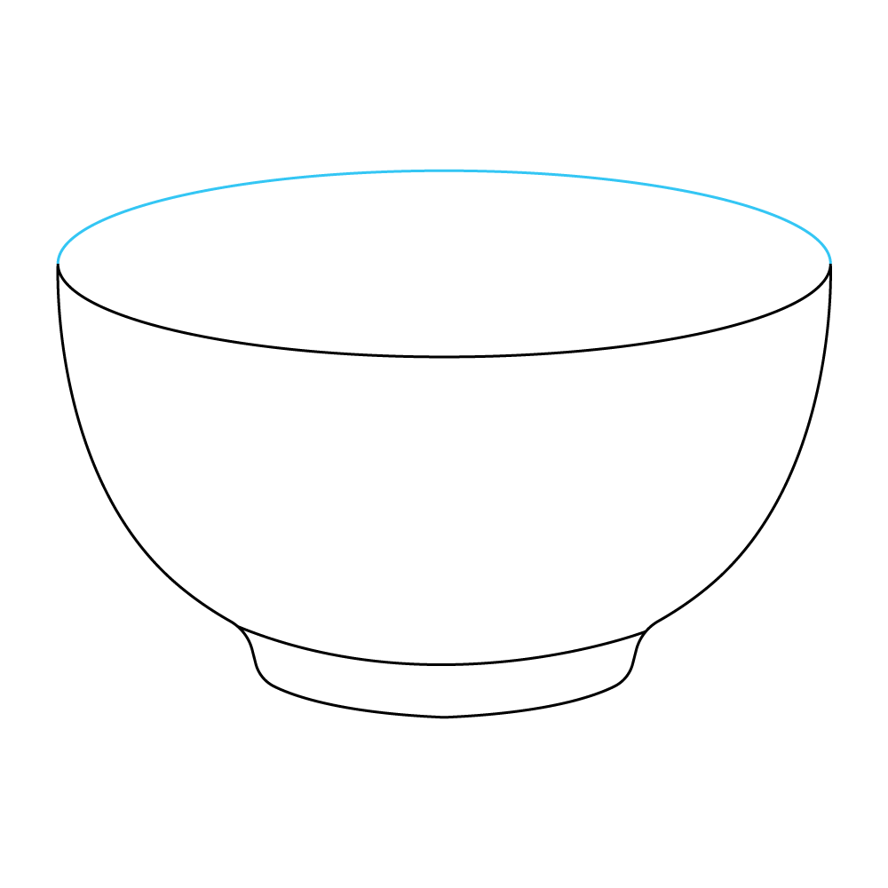 How to Draw A Bowl Fruit Step by Step Step  4