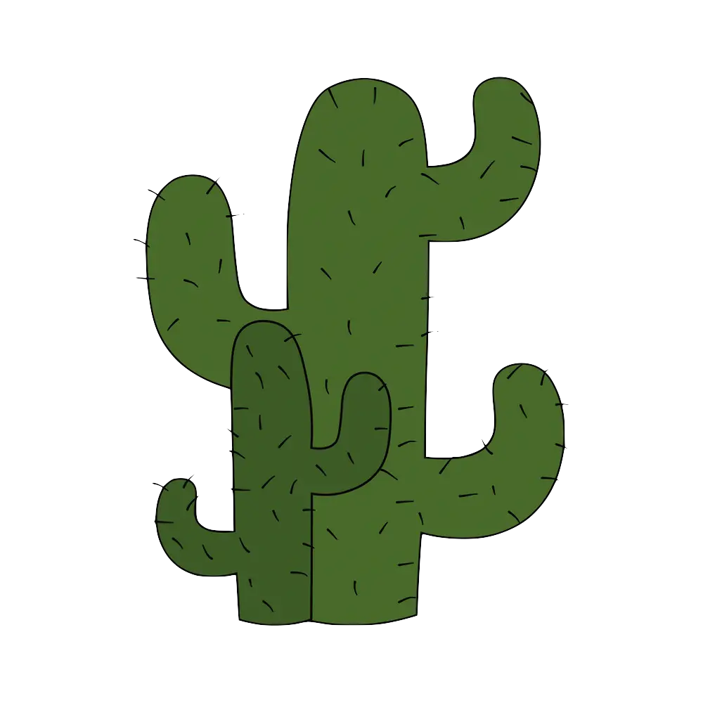 How to Draw A Cactus Step by Step Thumbnail