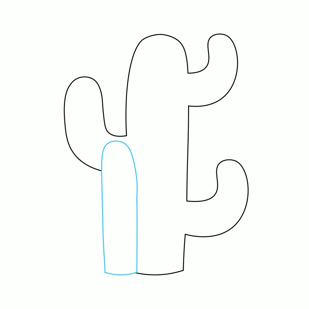 How to Draw A Cactus Step by Step Step  3